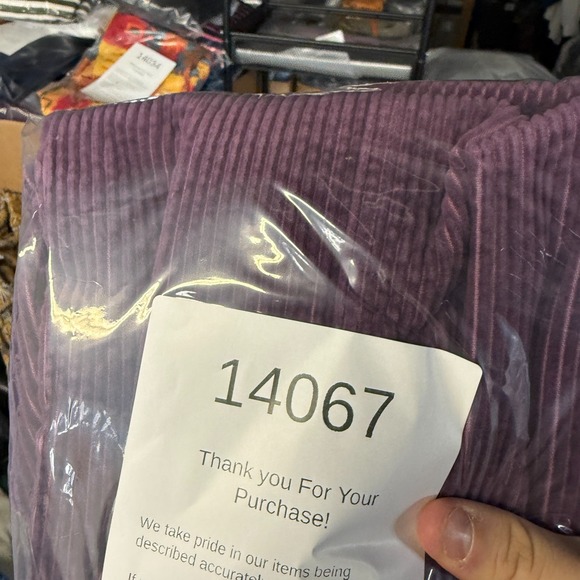 VTG 90s JG Hook Corduroy Dress Womens 4P Purple Jumper Cottagecore Granny Garden - Picture 6 of 9